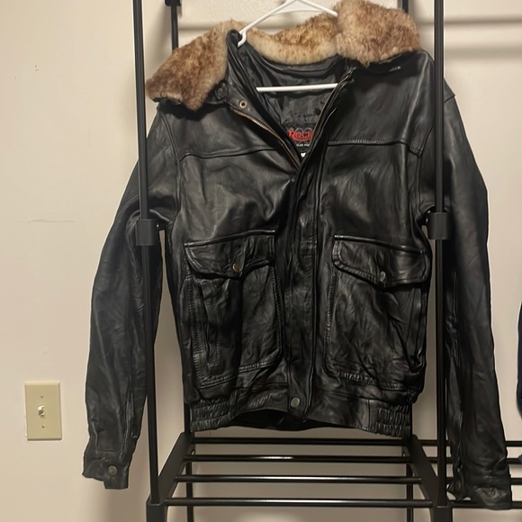 Rocko leather bomber jacket